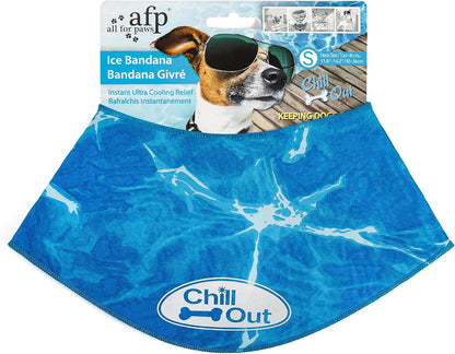 Dog Cooling Bandana, Cooling Bandanas for Small Dogs, Dog Cooling Neck Wrap, Cooling Scarf for Dogs, Blue Ice Dog Neck Cooler for Summer (S) | Cooling Neck Wrap, Cooling Scarf for Dogs, Summer Dog Neck Cooler