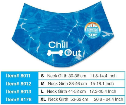 Dog Cooling Bandana, Cooling Bandanas for Small Dogs, Dog Cooling Neck Wrap, Cooling Scarf for Dogs, Blue Ice Dog Neck Cooler for Summer (S) | Cooling Neck Wrap, Cooling Scarf for Dogs, Summer Dog Neck Cooler