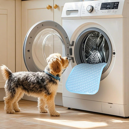 Dog Cooling Mat, Foldable Non-Slip Washable Arc-Chill Pad | Cooling Mat for Dogs Q-Max 0.45 Absorbs Pet Heat Fast,Suit for Indoor Outdoor Summer Use for Cats Dogs ﻿