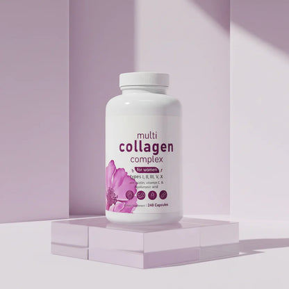 Multi Collagen Capsules Type I II III X Collagen Peptides OEM ODM Herbal Extracts Creatine Biotin Vitamins Adult Supplement