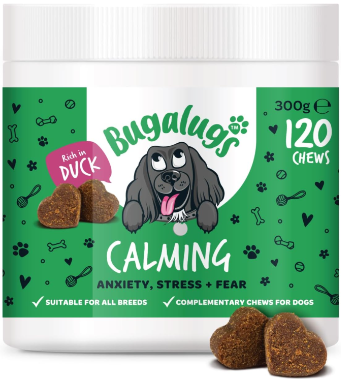 Calming Treats for Dogs - Helps Stress, Fear, Barking, Reactivity, Aggression, Travel – 120 Chews