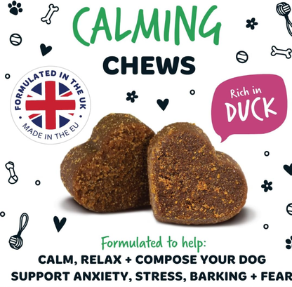 Calming Treats for Dogs - Helps Stress, Fear, Barking, Reactivity, Aggression, Travel – 120 Chews