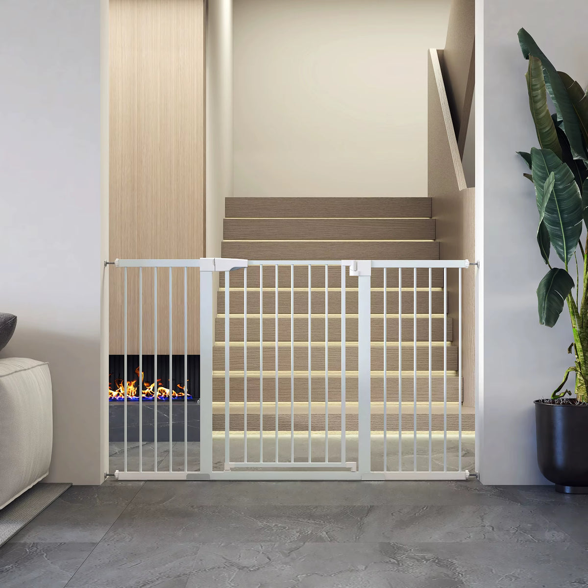 Retractable Classic Eco-Friendly Iron Security Gate with ABS for Dog Safety