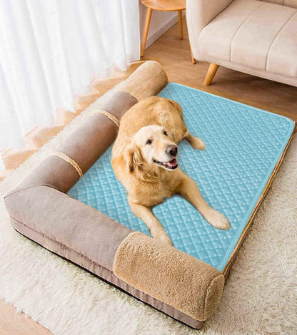 Dog Cooling Mat, Foldable Non-Slip Washable Arc-Chill Pad | Cooling Mat for Dogs Q-Max 0.45 Absorbs Pet Heat Fast,Suit for Indoor Outdoor Summer Use for Cats Dogs ﻿