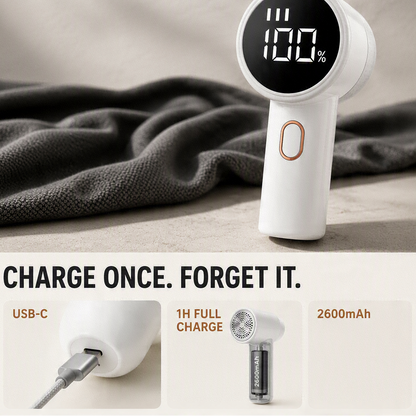 Oravia Velora™ — S21 Rechargeable Lint Remover & Fabric Shaver